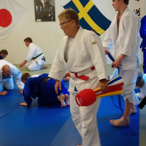 Frá æfingabúðum IK Södra Judo í Stokkhólmi í Svíþjóð. Mynd: Einar Örn Hreinsson.