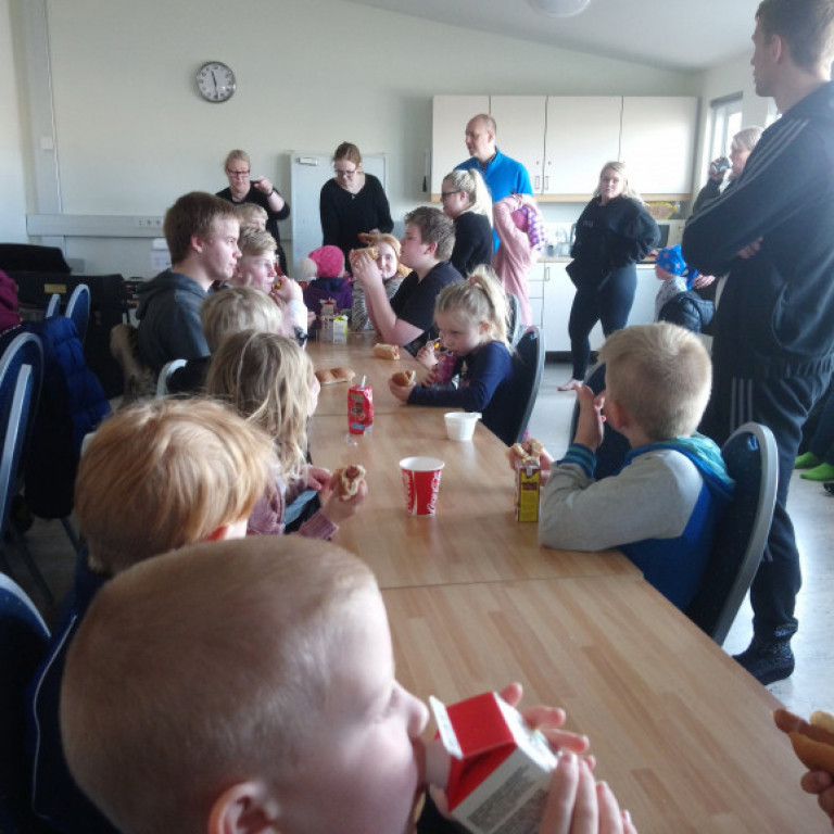 Frá æfingabúðum á Blönduósi. Mynd: Einar Örn Hreinsson.