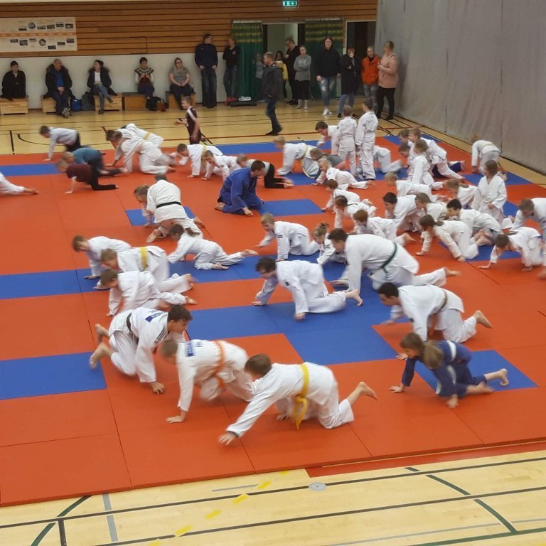 Frá æfingabúðum í Júdó á Sauðárkróki. Mynd: Auður Inga Ingimarsdóttir.