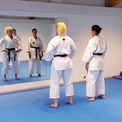 Frá æfinabúðum í Karate á Skagaströnd. Mynd: Graciete Das Dores. 