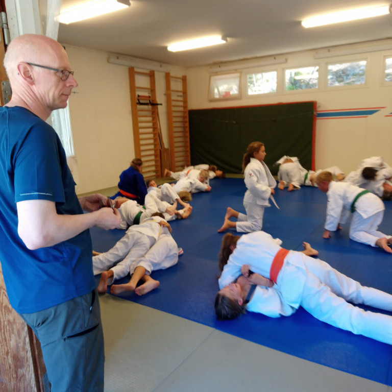 Frá æfingabúðum IK Södra Judo í Stokkhólmi í Svíþjóð. Mynd: Einar Örn Hreinsson.