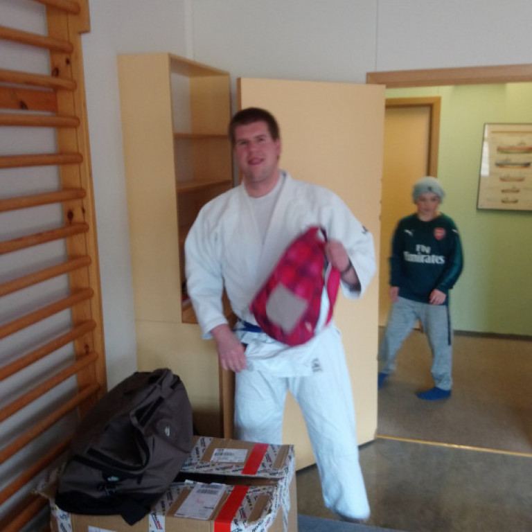 Frá júdókynningu á Sólgörðum. Mynd: Einar Örn Hreinsson.