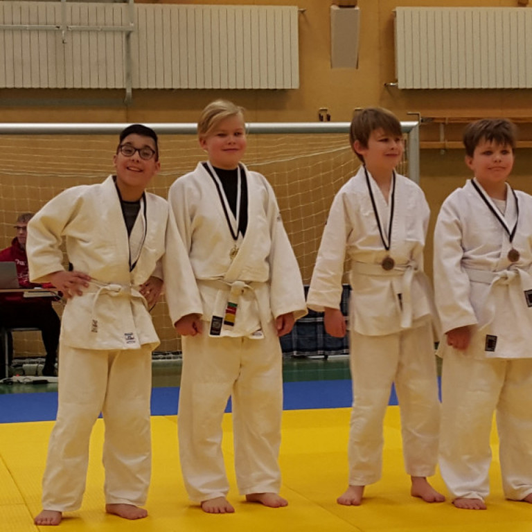 Frá vinstri: Samir ´Omar Zakiroglu KA, Steinn Gunnar Runólfsson, Ísak Hólmar Sigurvaldsson KA og Haukur Eyþórsson Pardus.