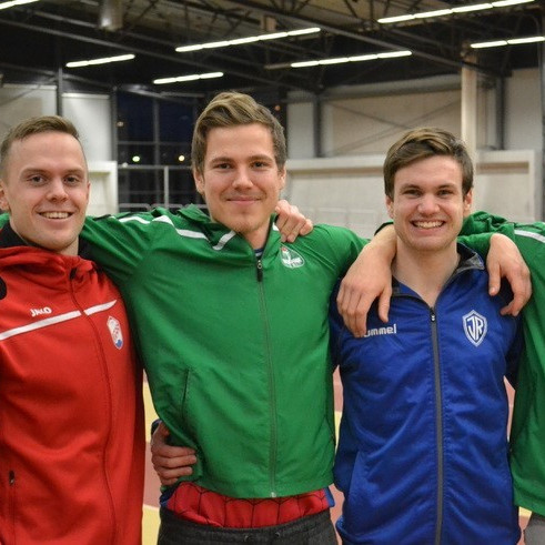 Ísak Óli, Ingi Rúnar, Tristan Freyr, og Ari Sigþór eftir MÍ. (Mynd FRÍ).