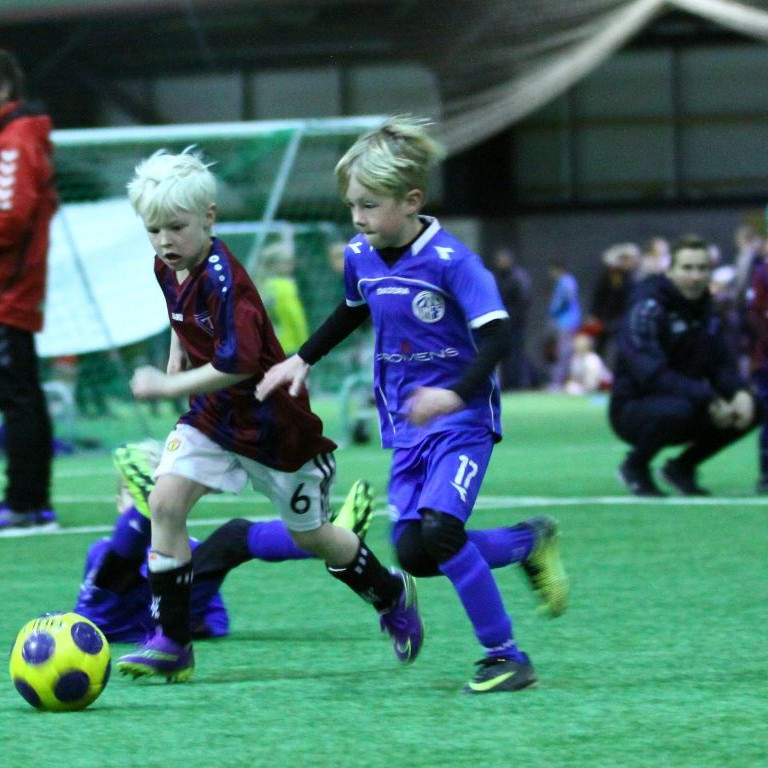 Mikið fjör var á Krakkamóti KA í nóvember. Mynd: Jóhann Sigmarsson