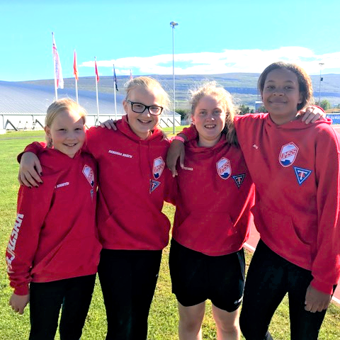 Tanja, Rebekka, Stefanía og Andrea unnu allar sigra.