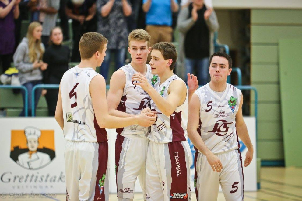 Friðrik átti góðan leik gegn Keflavík. Mynd: Hjalti Árna.