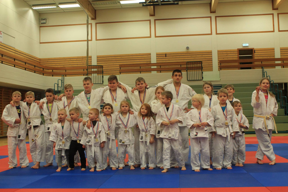 Frá Jólamóti Júdódeildar Tindastóls 2016. Mynd Jóhanna Ey Harðardóttir.