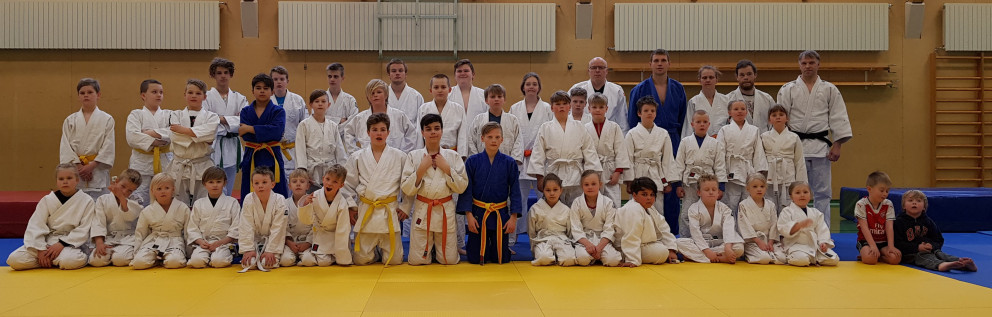 Frá æfingabúðum í Júdó á Blönduósi. Mynd: Garðar Hrafn Skaptason.