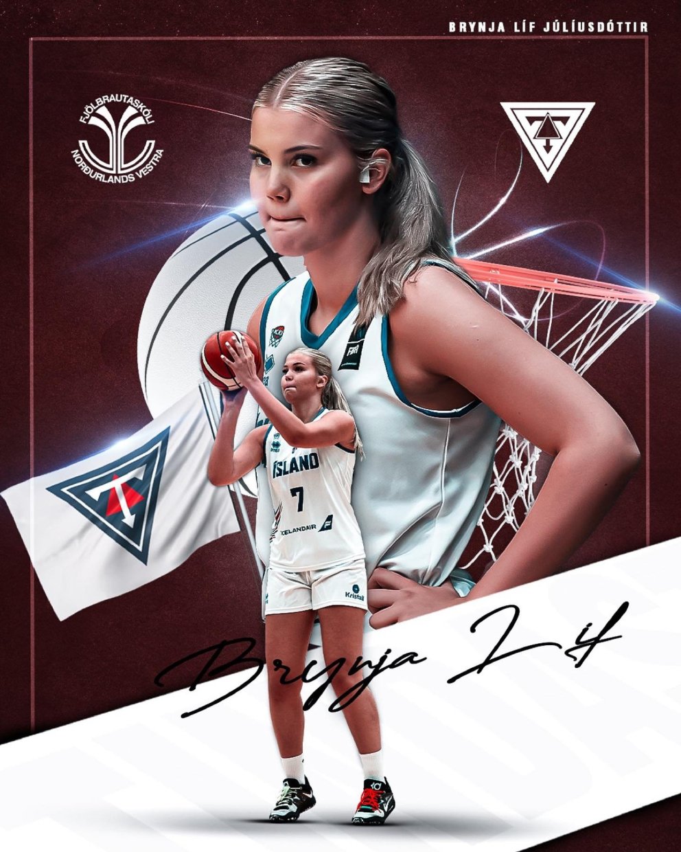 Brynja Líf Júlíusdóttir skrifar undir hjá Körfuknattleiksdeild Tindastóls!