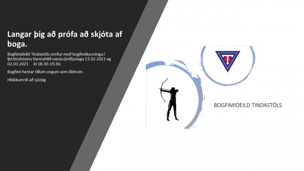 Bogfimikynning í Varmahlíð