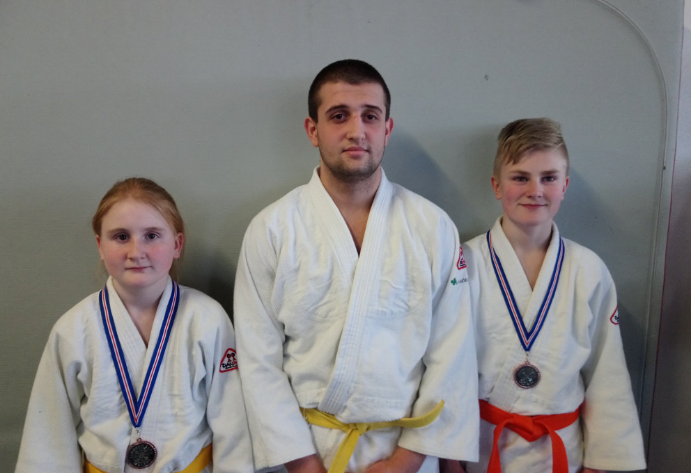 Keppendur Júdódeildar Tindastóls á Vormóti JSÍ yngri flokka. Frá vinstri: Þóranna Ásdís Fjólmundsdót…