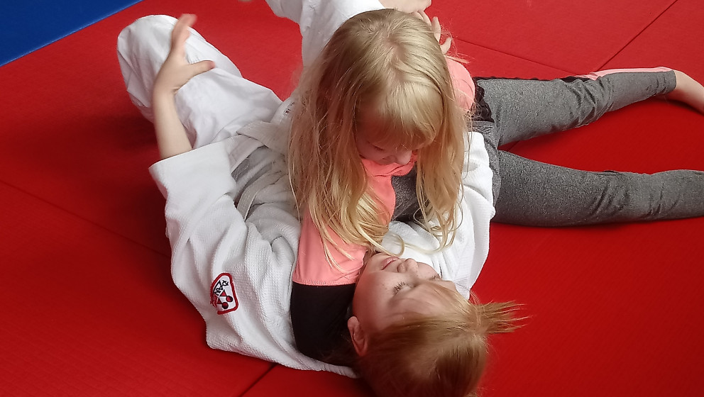 Frá júdókynningu á Sólgörðum í Fljótum. Mynd: Einar Örn Hreinsson.