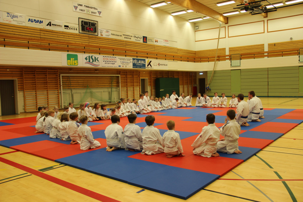 Frá sameiginlegri æfingu í dag. Mynd: Katharina Sommermeier.