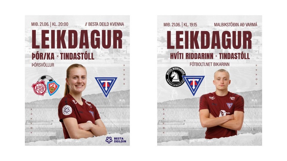 Tveir útileikir hjá meistaraflokksliðunum í dag