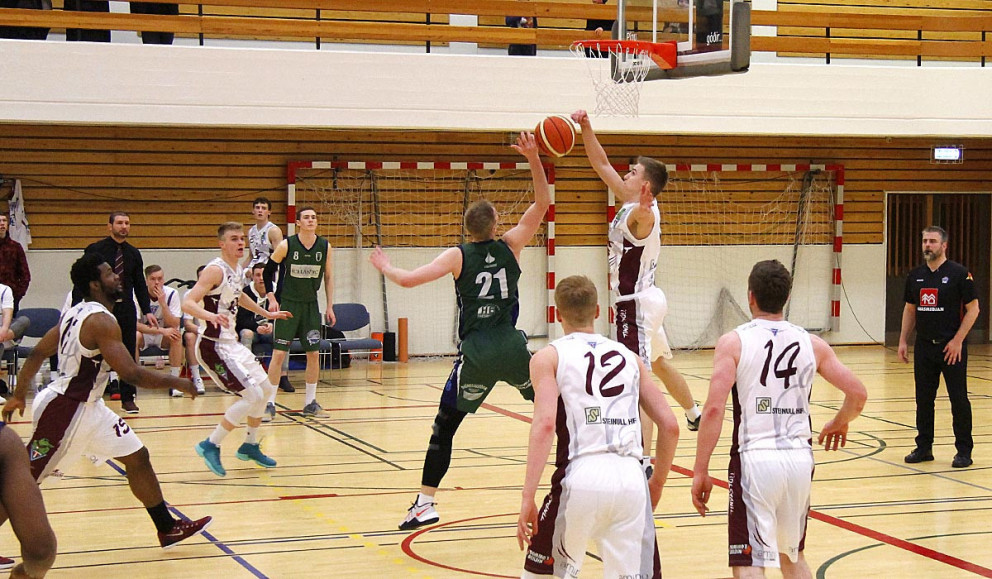 Pétur var með 26 stig í leiknum í gær.  MYND: ÓAB