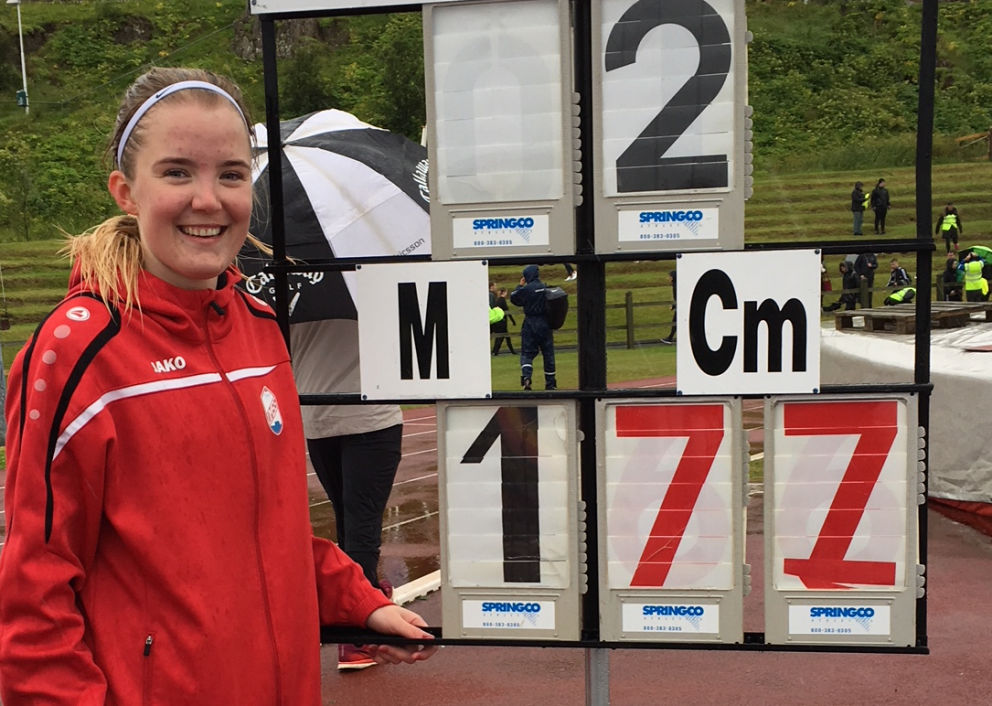 Þóranna Ósk stökk 1,77m í annað sinn !