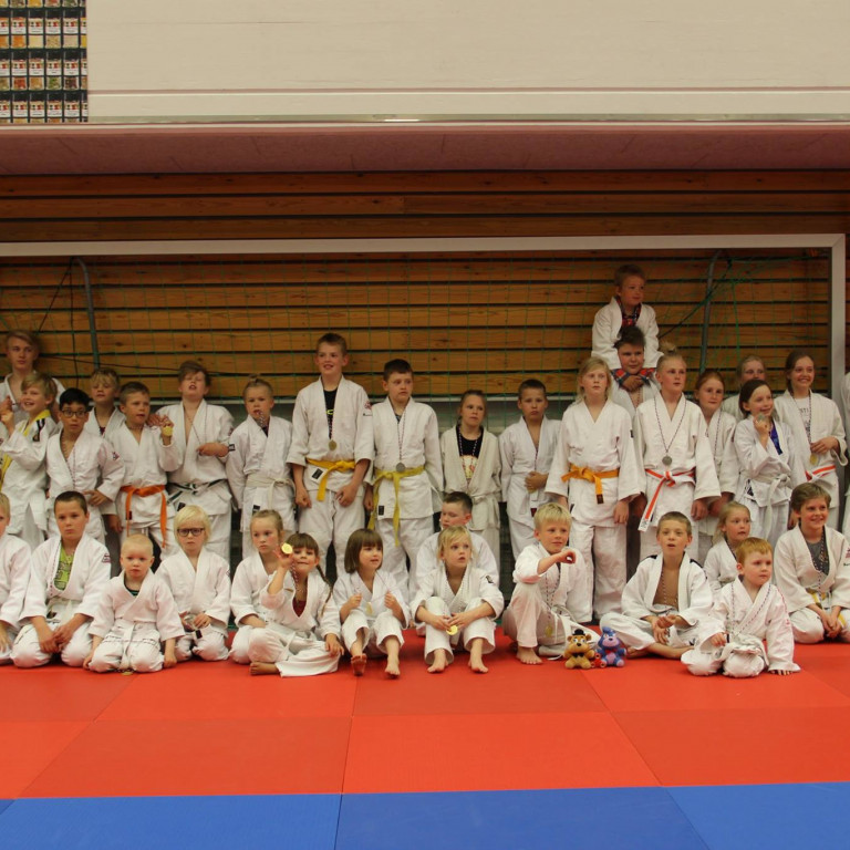 Keppendur á Vormóti Tindastóls í Júdó 2017. Mynd Katharina Sommermeier.