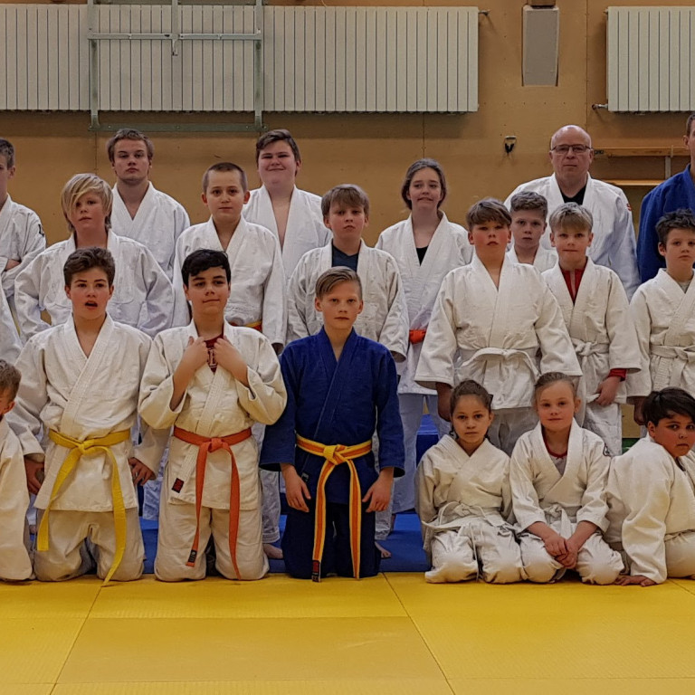 Frá æfingabúðum í Júdó á Blönduósi. Mynd: Garðar Hrafn Skaptason.