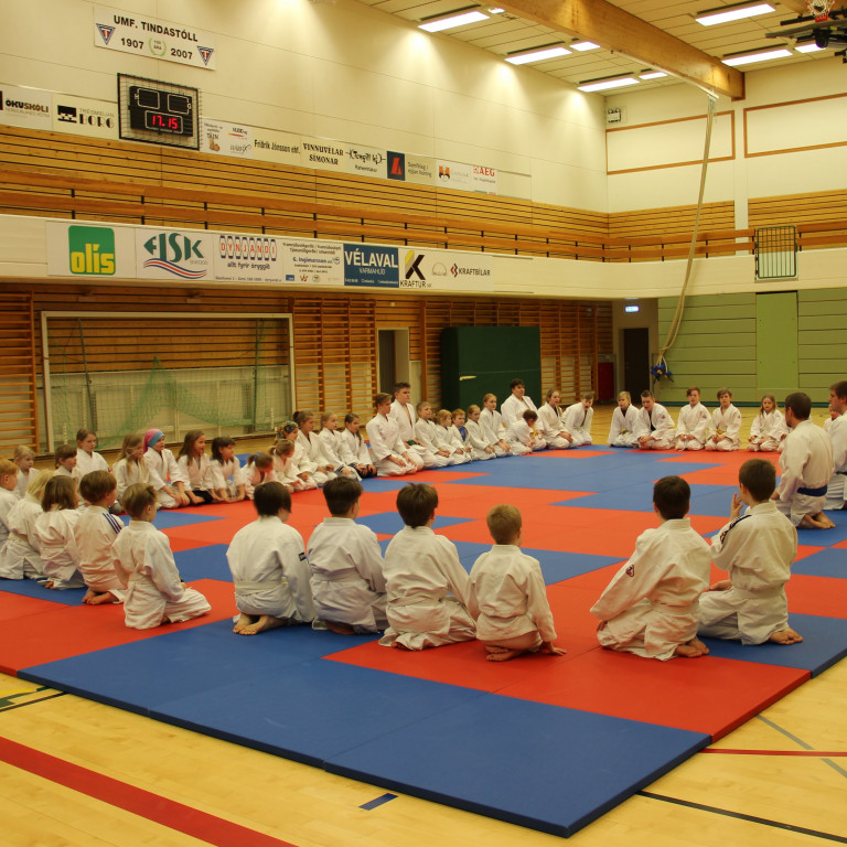 Frá sameiginlegri æfingu í dag. Mynd: Katharina Sommermeier.