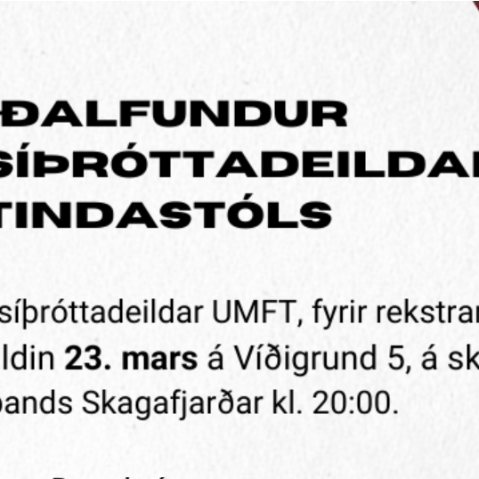 Aðalfundur Frjálsíþróttadeildar Tindastóls